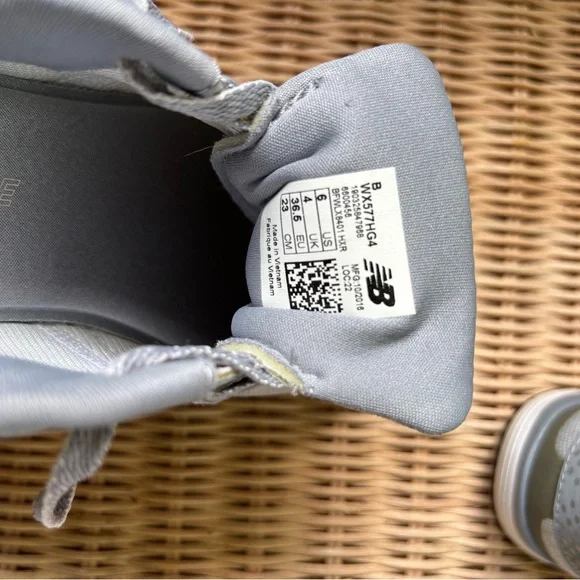 New Balance Gray and Pink Athletic Shoes - Picture 8 of 9